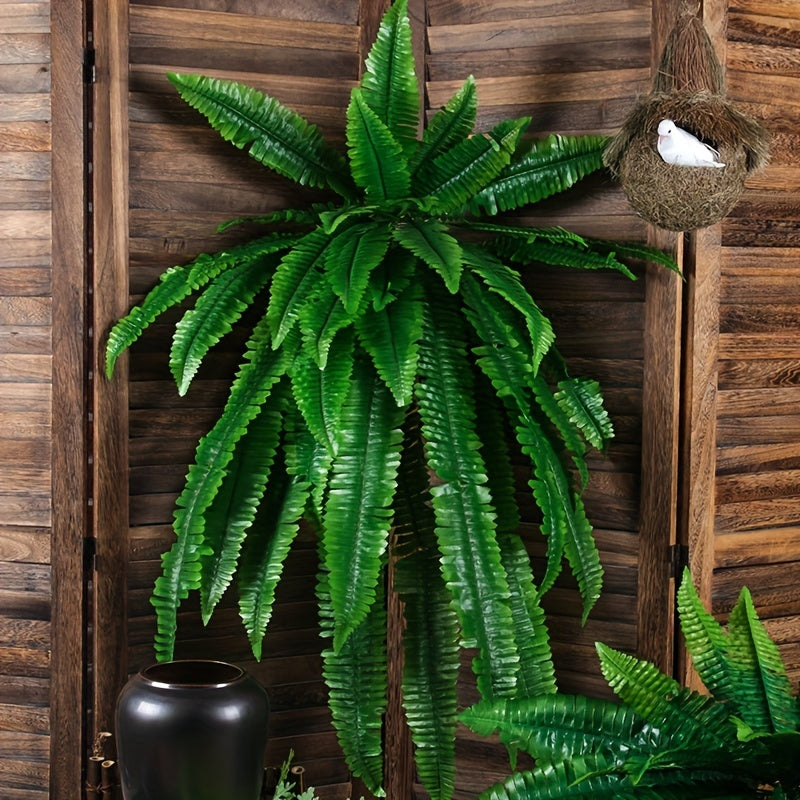 Artificial Boston Fern Bush 48Inch Faux Greenery Room Decor