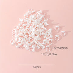 100pcs Lash Glue Ring Cup Holder for Extension Supplies