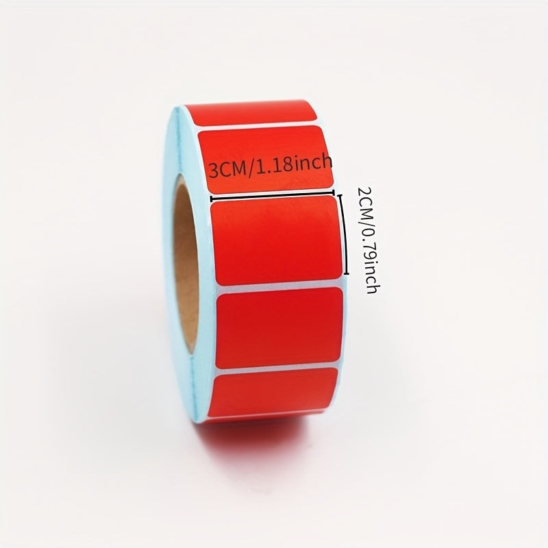 1200 High Colored Thermal Sticker Labels 30mm 20mm Self adhesive