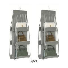 8 Pocket Hanging Purse Organizer - Maximize Closet Space