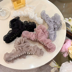 Mesh Hair Claw Headwear Women Large Hair Clip