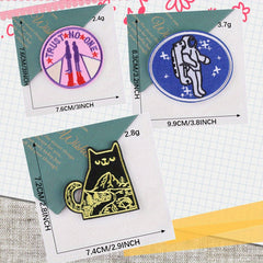 Circular Embroidery Badges Clothing Repair Patches For Men Costumes