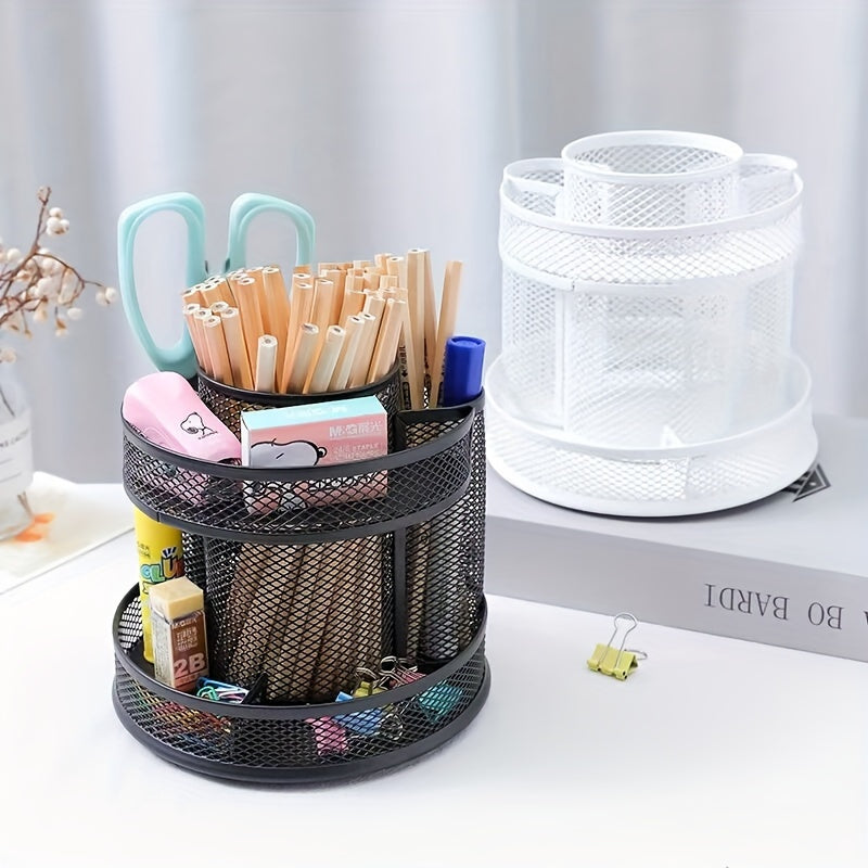 Large Capacity 360 Degree Rotating Pen Holder