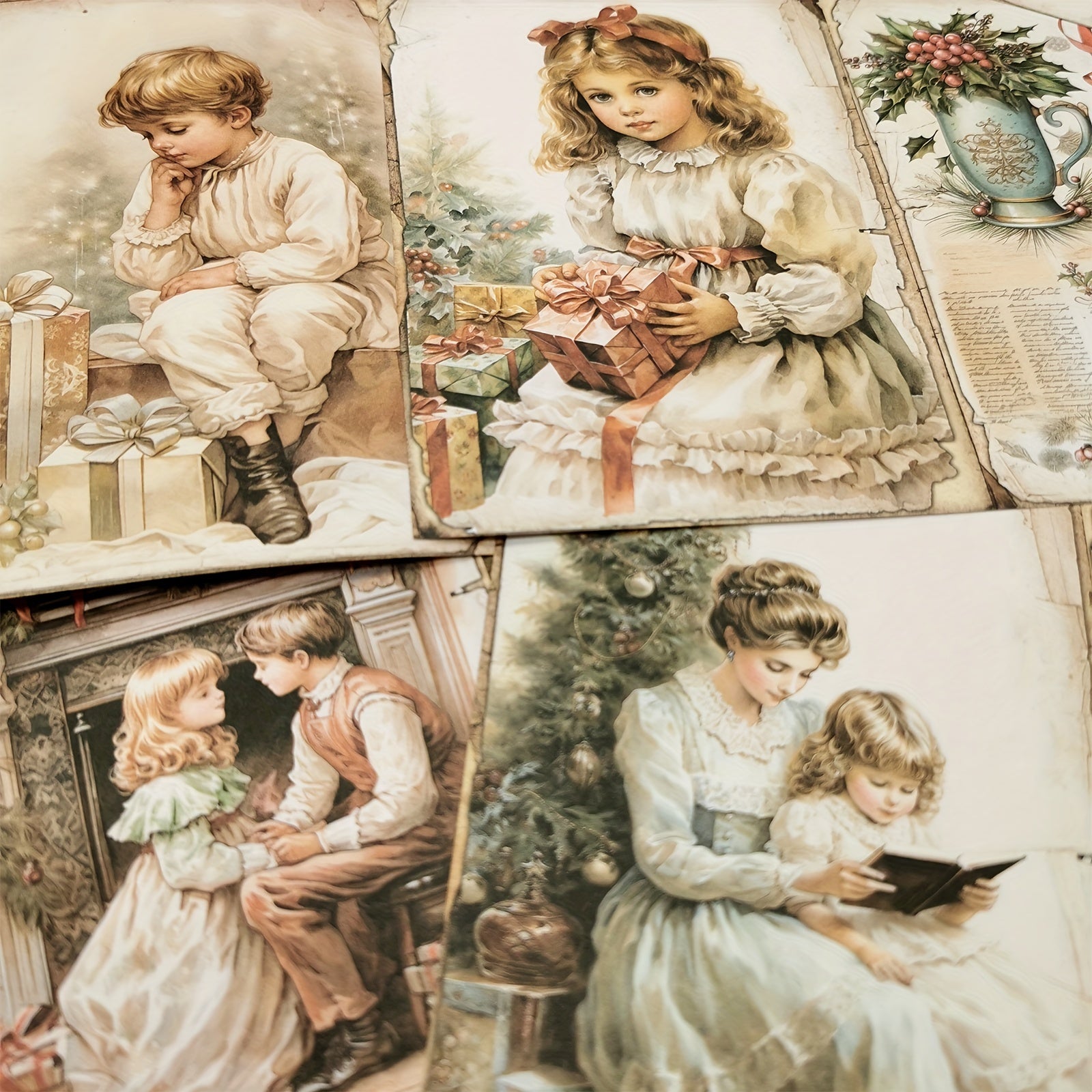 Vigus8 Mother's Scrapbook Diary A5 Size Handcraft Paper