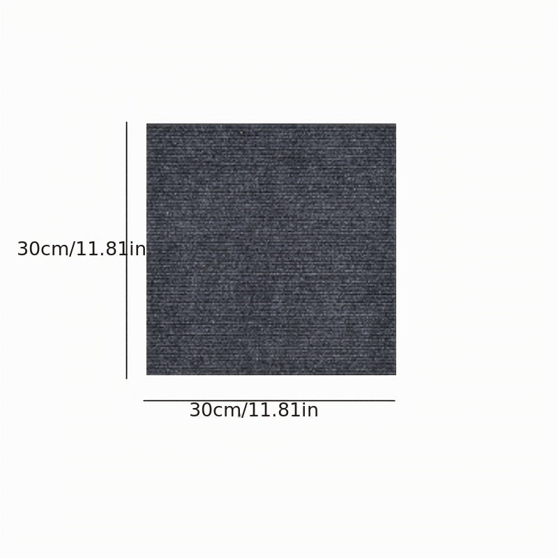 10pcs Adhesive Floor Mats Easy DIY Non Slip Soft Tiles Washable Indoor Office