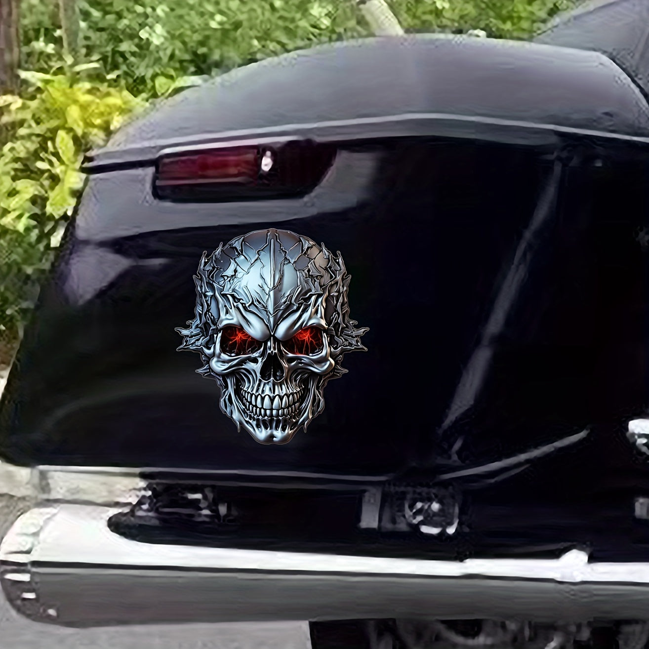 Heavy Metal Motorcycle Skull Sticker Waterproof Decal For Car or Motorcycle