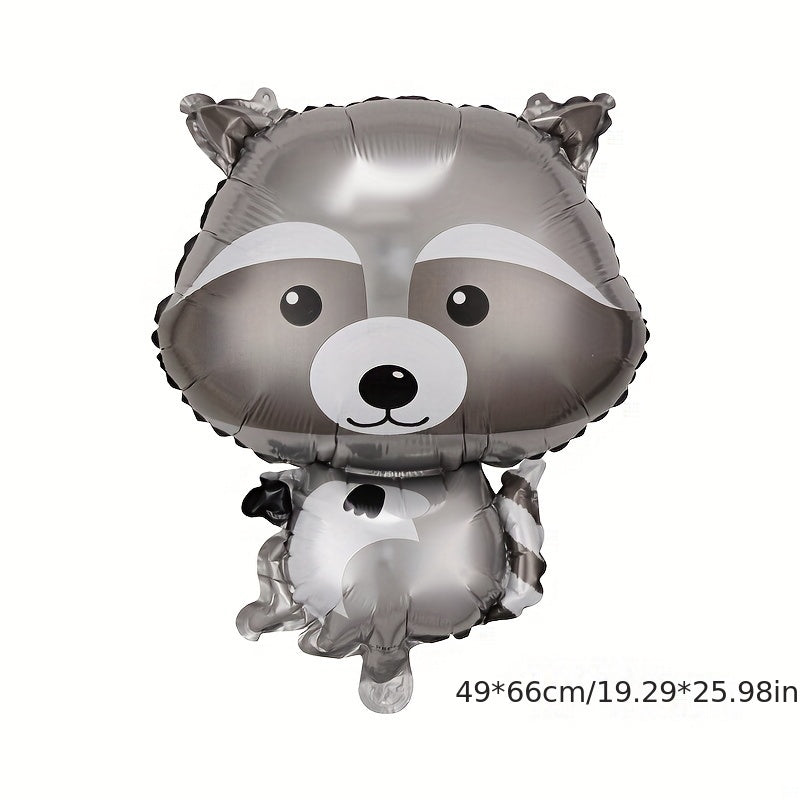 4pcs Small Animal Birthday Balloons Set