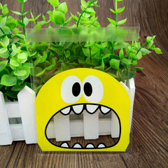 50PCS Monster Cookie Candy Bags - Perfect for Biscuits, Snacks & Christmas Decor