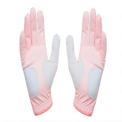Women's Sheepskin Golf Gloves Topless Wear Soft Breathable Slip Resistant