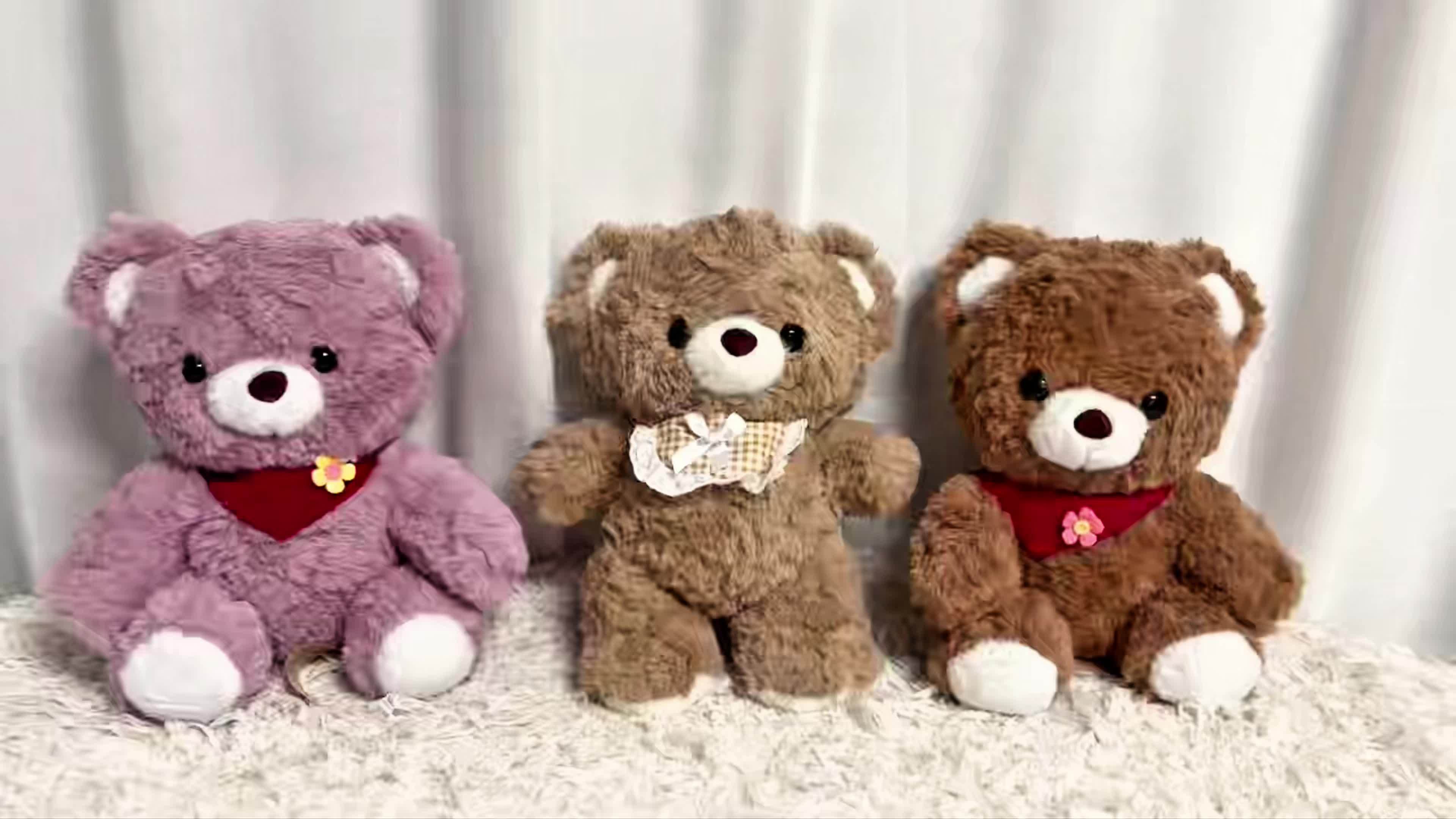 Teddy Bear Plush Toy Scarf Bear or Birthday Gift for Boys and Girls