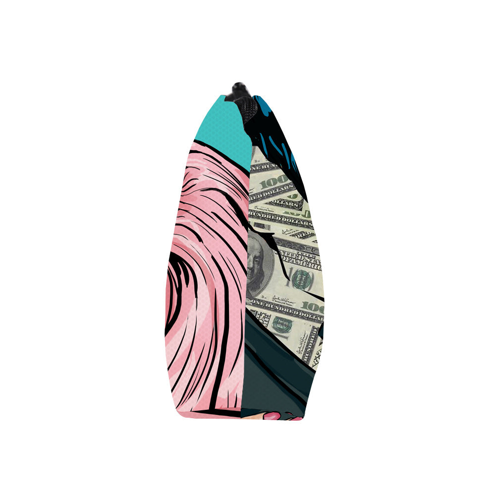 Stylish Cosmetic Bag with Coin Purses & Brush Organizer