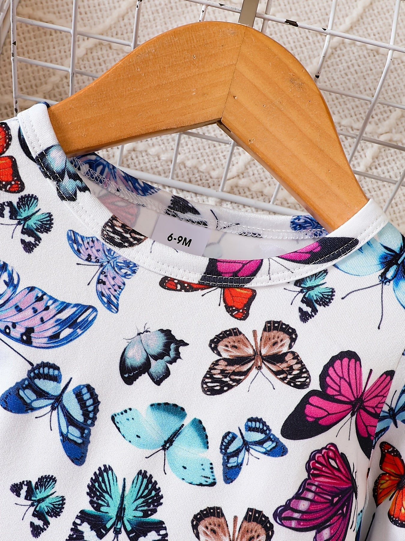 Baby Girl Butterfly Printed Casual Dress