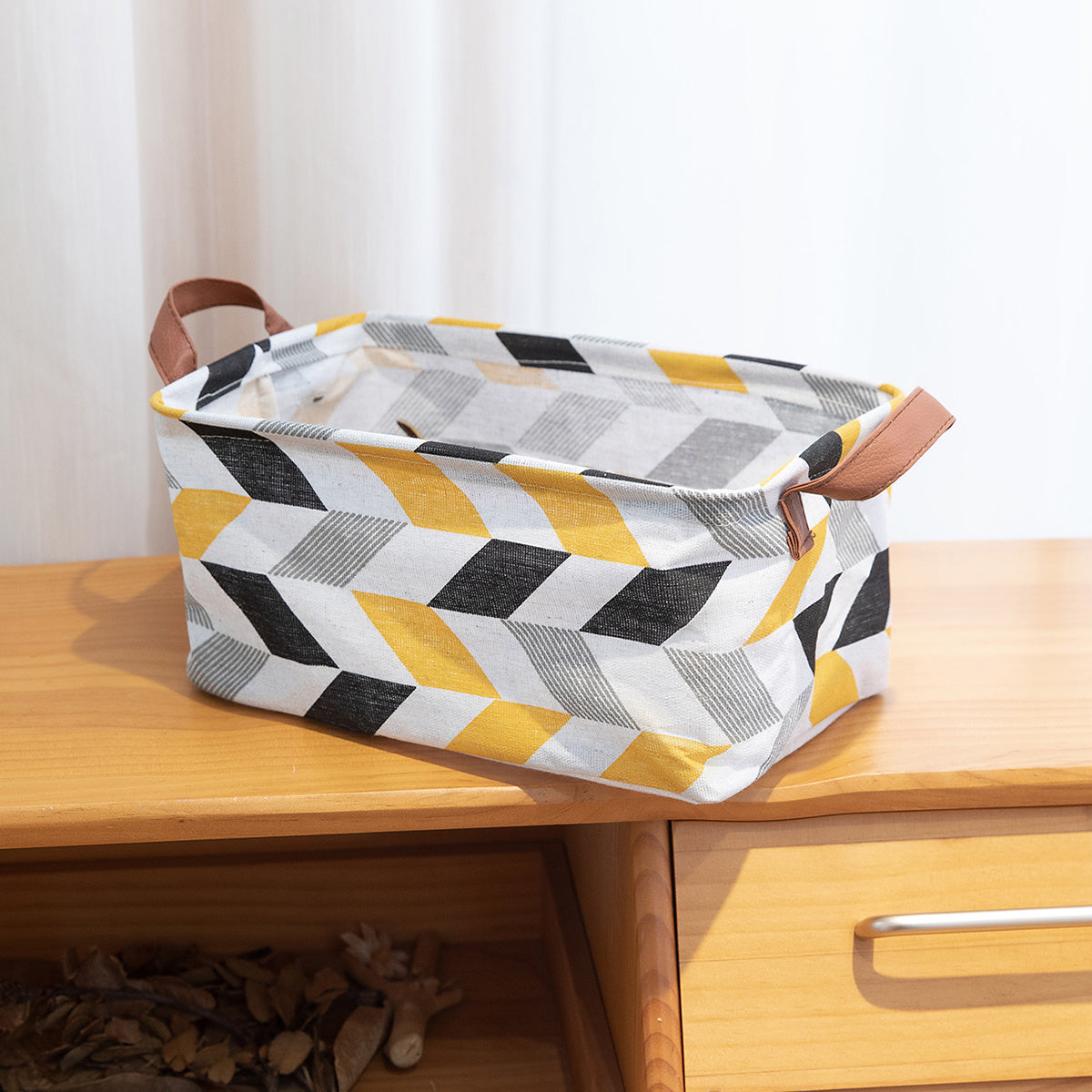 Fabric Storage Box & Organizer Foldable Collapsible Clothes & Cosmetics