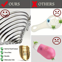 304 Stainless Steel Egg Separator with Extended Handle