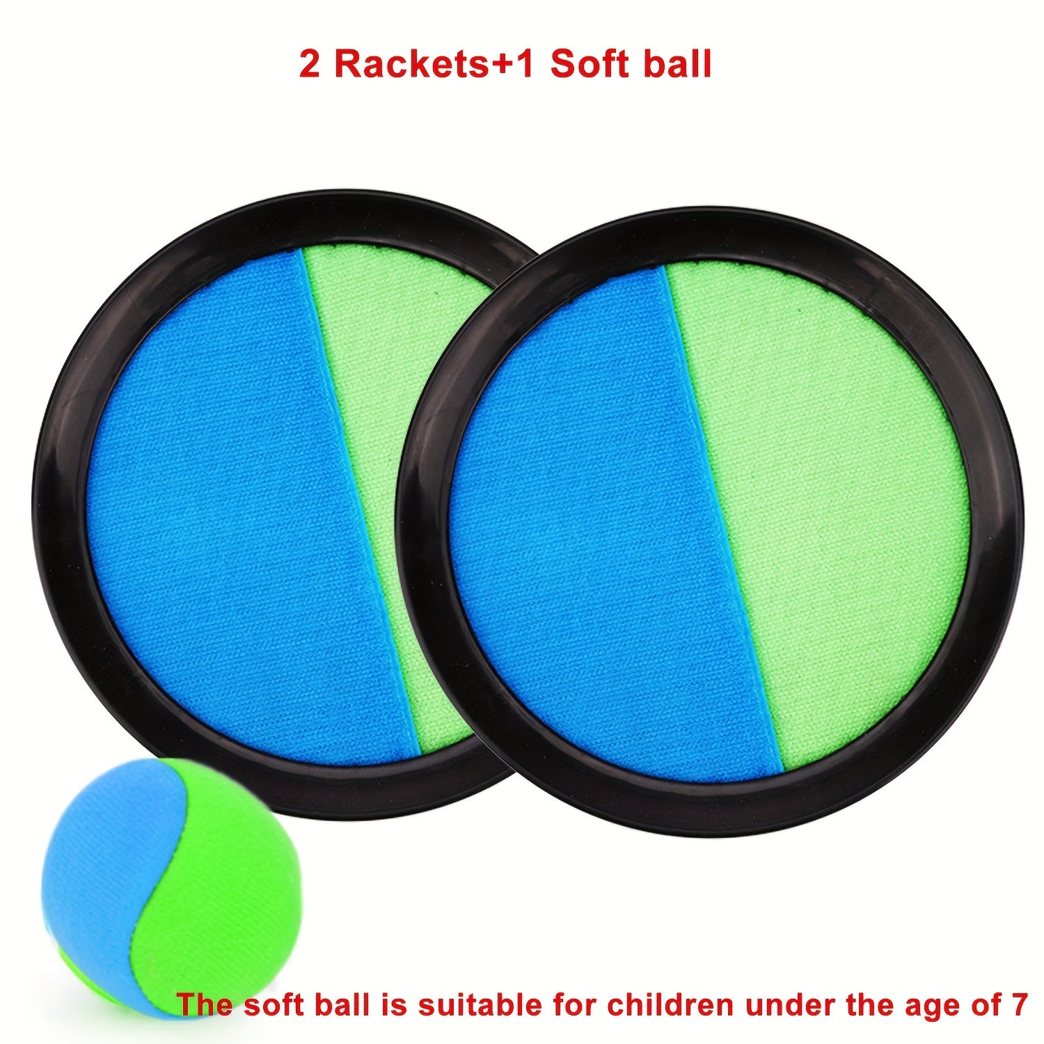 Kids Toss And Catch Ball Set Outdoor Sports Racket Palm Ball