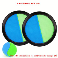 Kids Toss And Catch Ball Set Outdoor Sports Racket Palm Ball