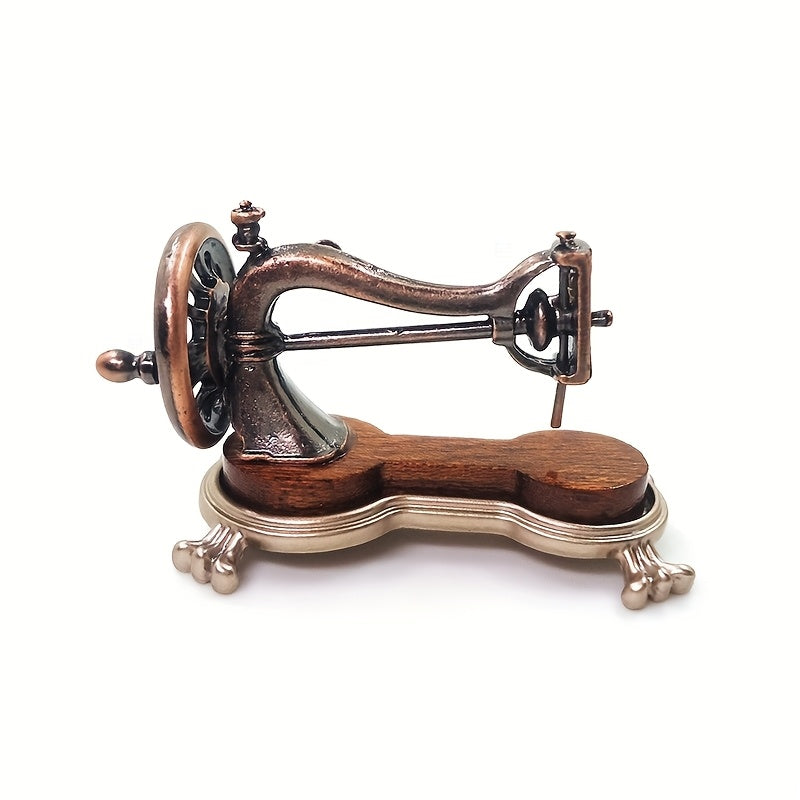 1:12 Vintage Hand-Cranked Sewing Machine Model