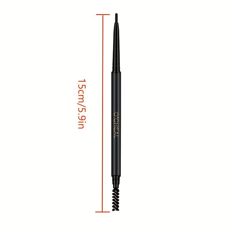 Waterproof Eyebrow Pencil & Spoolie Brush Long Wear Professional Styling