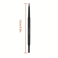 Waterproof Eyebrow Pencil & Spoolie Brush Long Wear Professional Styling