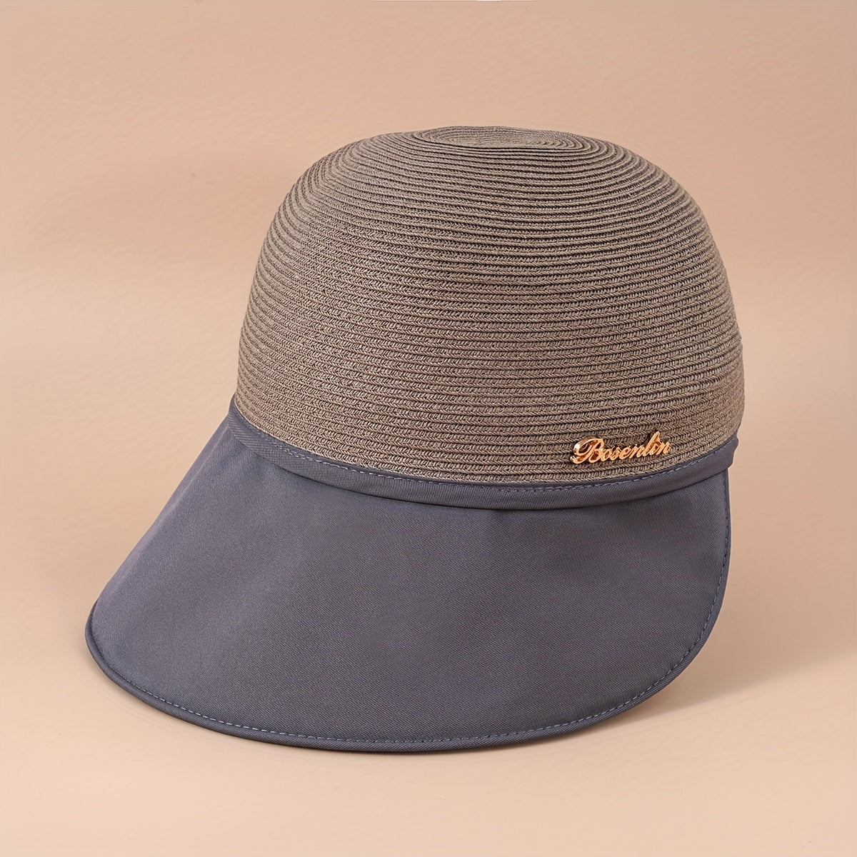 Wide Brim Sun Hat Baseball Cap with Label Patch