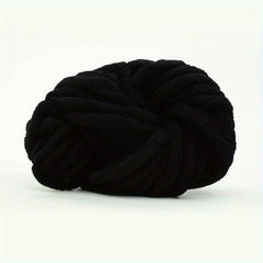 2 Skeins Solid Chunky Chenille Yarn DIY Arm Hand Knitting Hat Scarf