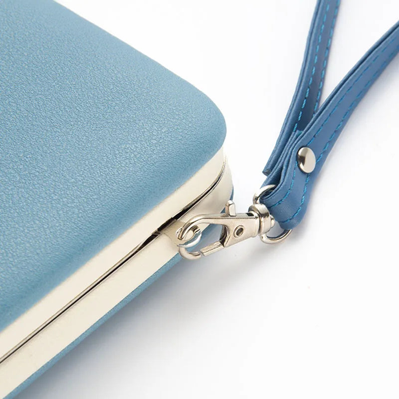 Women Floral Purse Long Cat Wallet Female Clutch Leather Large Purse