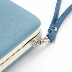 Women Floral Purse Long Cat Wallet Female Clutch Leather Large Purse