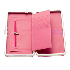 Women Floral Purse Long Cat Wallet Female Clutch Leather Large Purse
