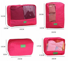 7PCS Mesh Pouch Waterproof Bag in Bag Portable Travel Organizers