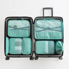 7Pcs Travel Bag High Mesh Bag Clothing classification Luggage cube Box
