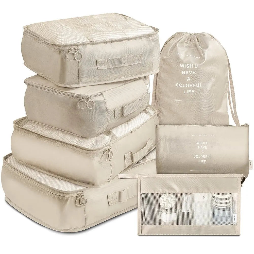 7Pcs Set Blanket Quilt Closet Box Bags Foldable Storage Case Washable Zipper