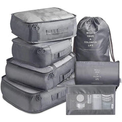 7Pcs Set Blanket Quilt Closet Box Bags Foldable Storage Case Washable Zipper