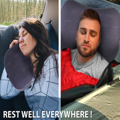Inflatable Camping Pillow Detachable Pillowcase Ultra Light Portable Compact