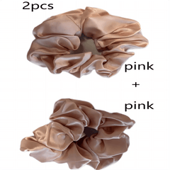 2pcs Silk Scrunchies No Crease Ponytail Holder