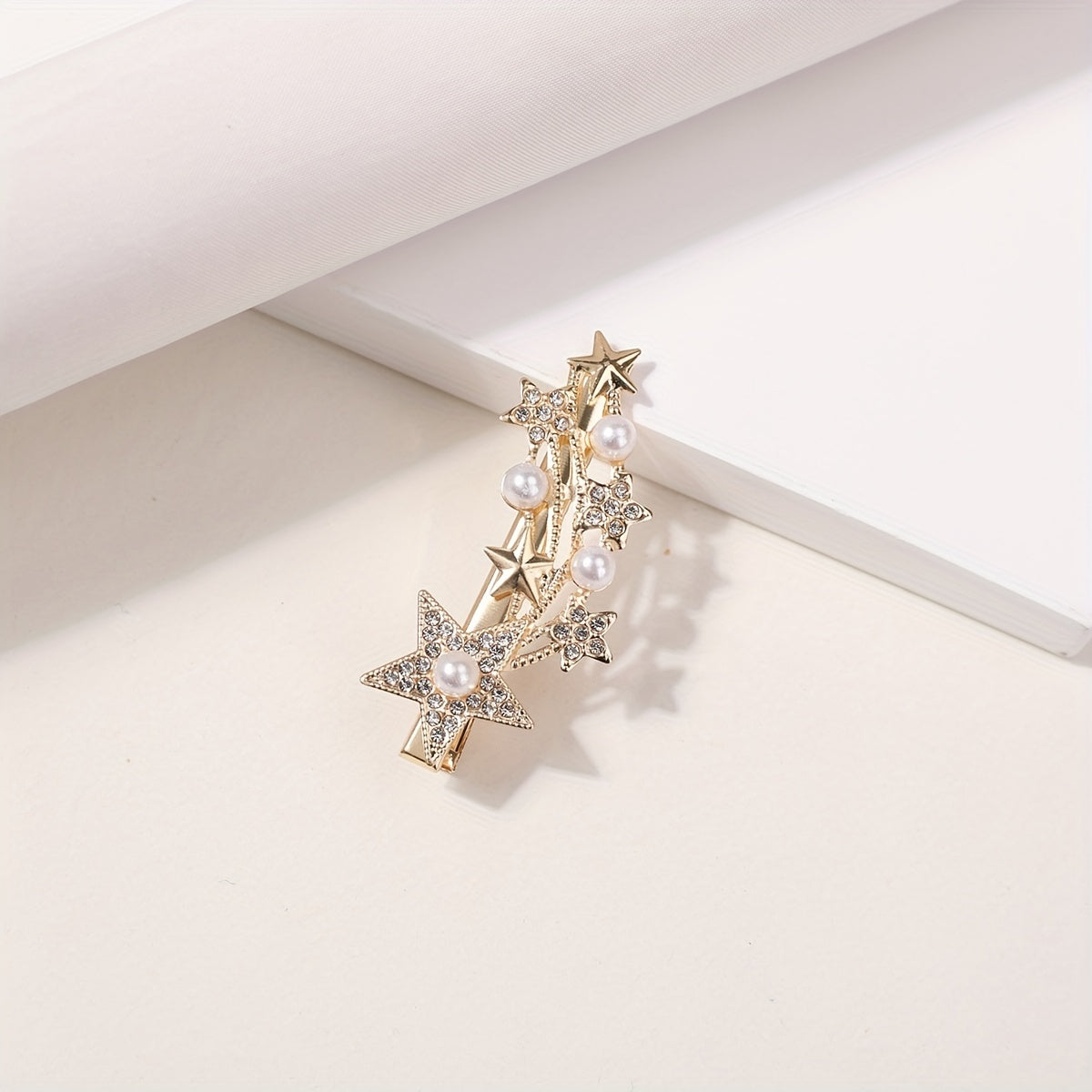 Rhinestone Hair Clip Shooting Star Duck Billed Clip Women Girls Hair Acces