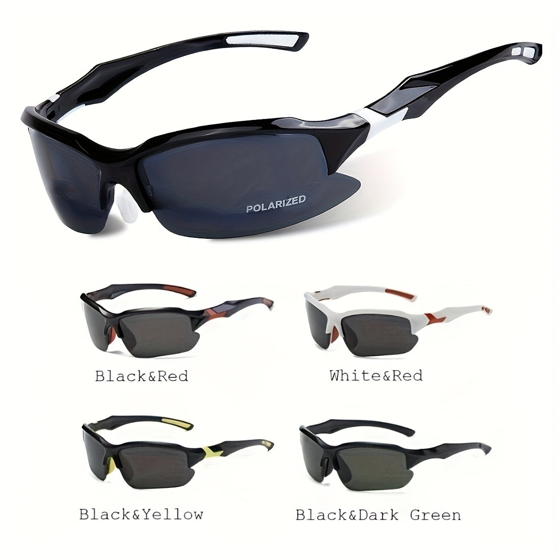 Men's Polarized UV400 Sports Glasses for Cycling Golf Running
