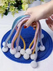 2pcs Pearl Magnetic Curtain Tiebacks No Drilling Needed
