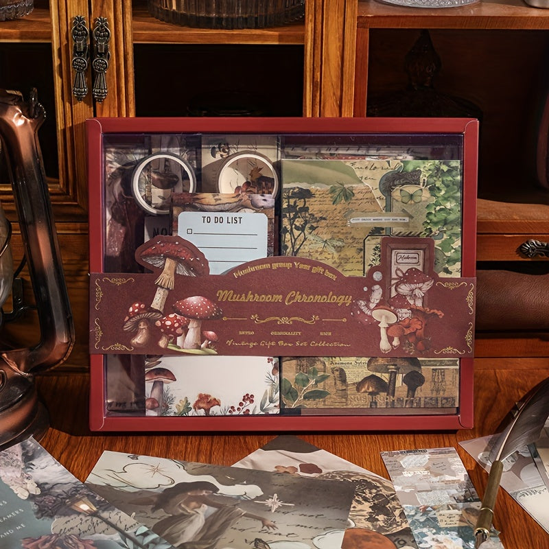 High End Gift Boxed Retro Journal with Notebook and Journal Material Gift Bag