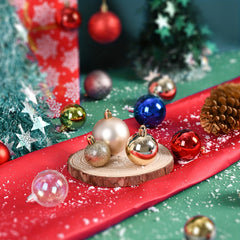 24pcs Christmas Ball Decorations Halloween Holiday Wedding Party Mall Decoration