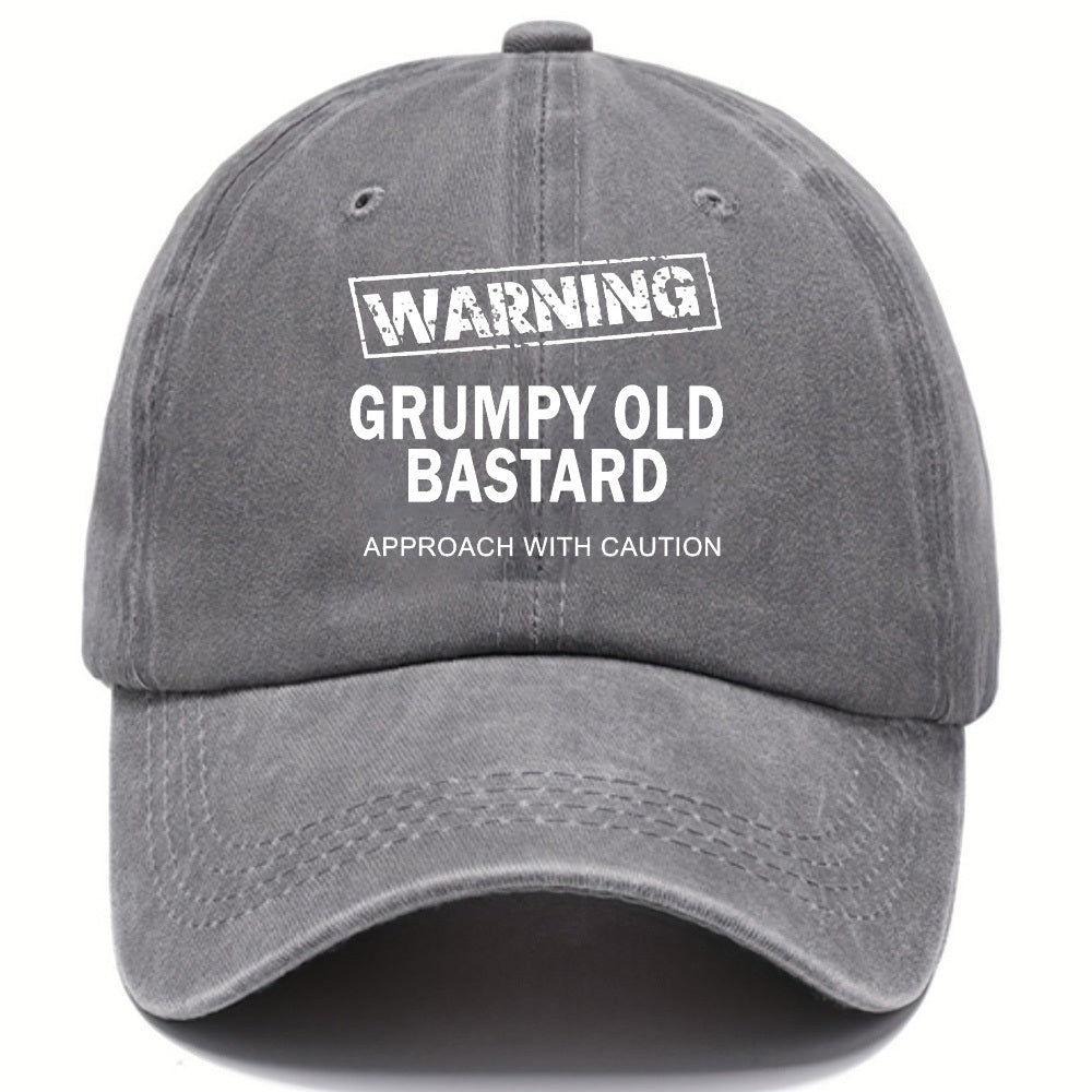 Unisex Distressed Retro Letter Baseball Cap