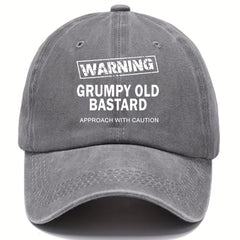 Unisex Distressed Retro Letter Baseball Cap
