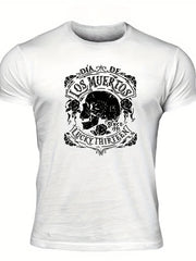Vintage Skull Graphic T shirt For Men