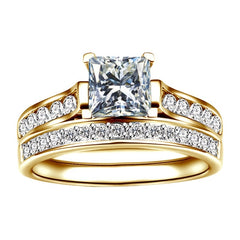 Zircon Engagement Rings Set Women Wedding Mens Ring