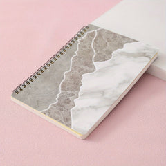 A5 Rollover Coil Book Marble Texture Notepad 80 Sheets