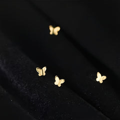 925 Silver Butterfly Stud Earrings Fairy Ear Bone Studs