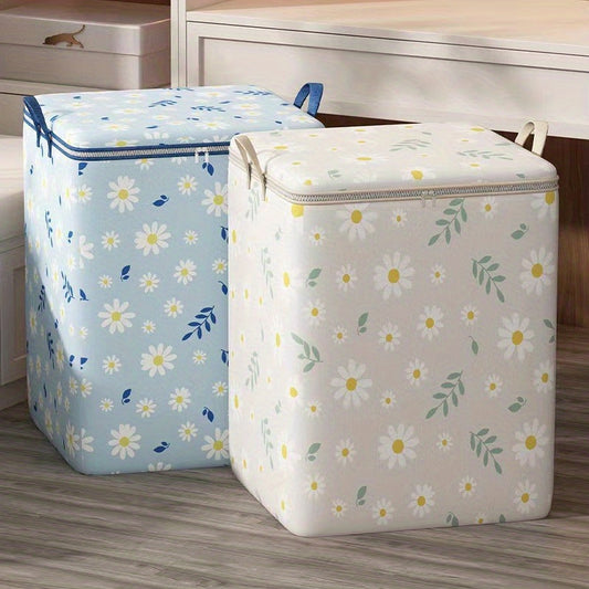 180L Houndstooth Storage Bags Non Woven Fabric Zippered Dust Proof Organizers
