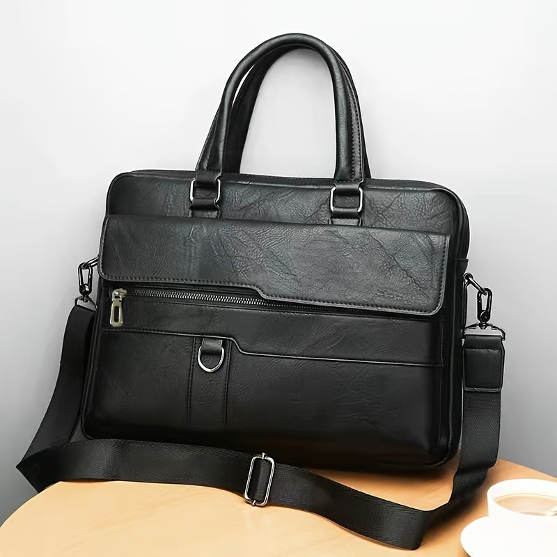 Men's Handbag Shoulder Bag Retro Office Bag Briefcase