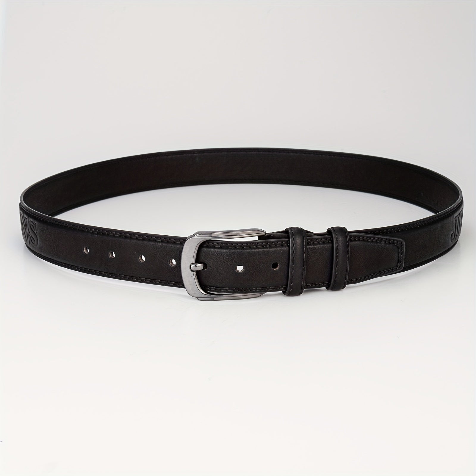 Men's Pin Buckle Belt PU Leather Belt Jeans Pants Waist Strap