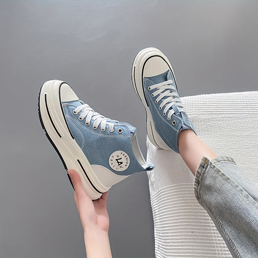 Women's Platform Canvas High Top Shoes