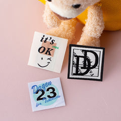 3PCS 3D Printing Letter Style Cloth Stickers For Girls Children